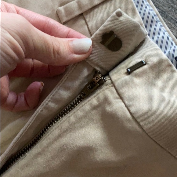 (CLOSET CLOSING FINAL SALE) Lands End Mid Rise Khaki Trousers Pants - Picture 4 of 5